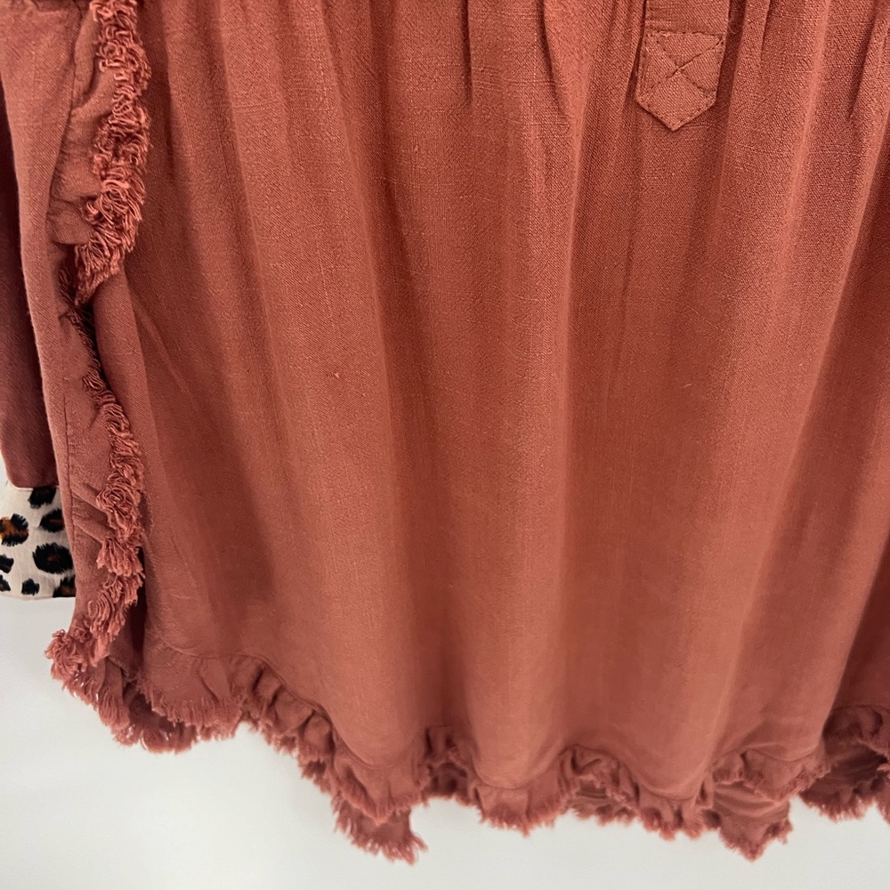 Umgee leopard print trim tunic dress - Picture 7 of 15